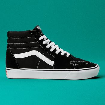 Damske Kotnikove Tenisky Vans Comfycush Sk8-Hi Čierne/Biele VA04SDKPU